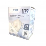 Lillo Care Mascarilla Filtrante de Alta Protección FFP2, 20 Uds