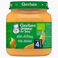 Gerber Organic Pera Plátano Tarro 125Gr 2x1