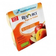 Nestlé Resource Puré de Frutas Melocotón/Manzana 4x100g